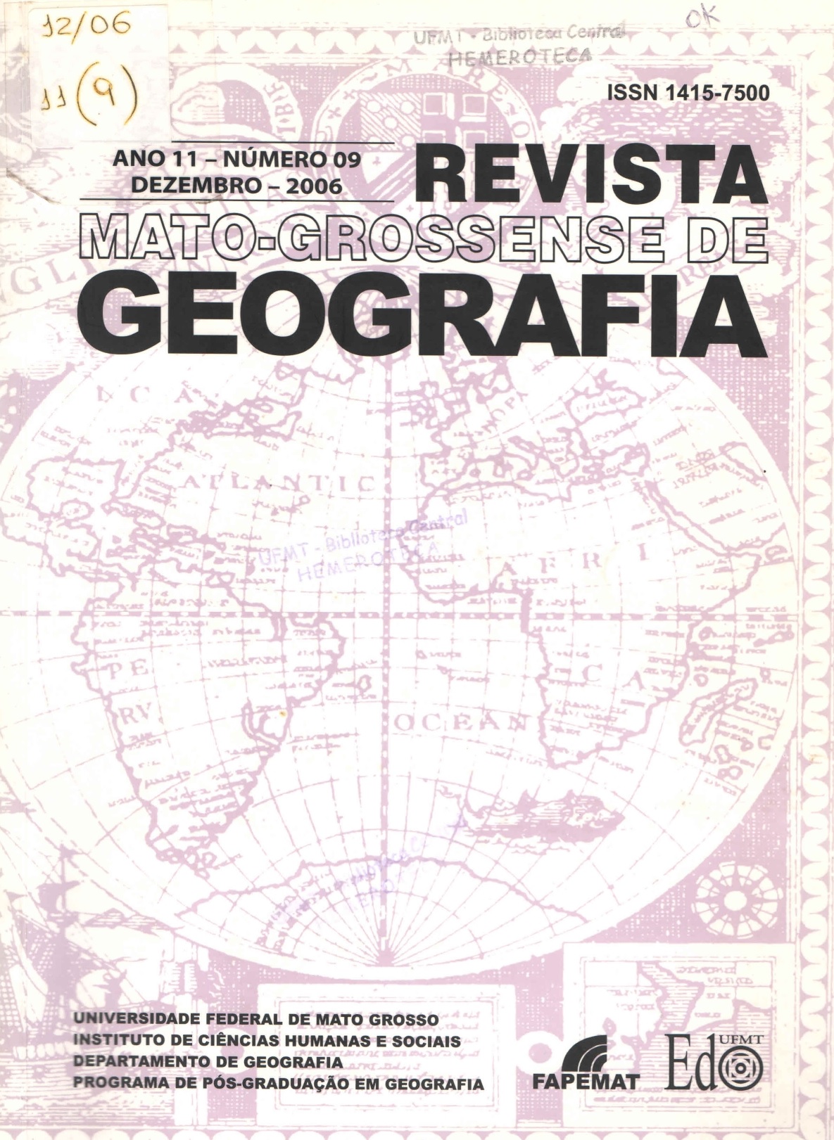					Visualizar v. 9 n. 01 (2006): Revista Mato-Grossense de Geografia
				