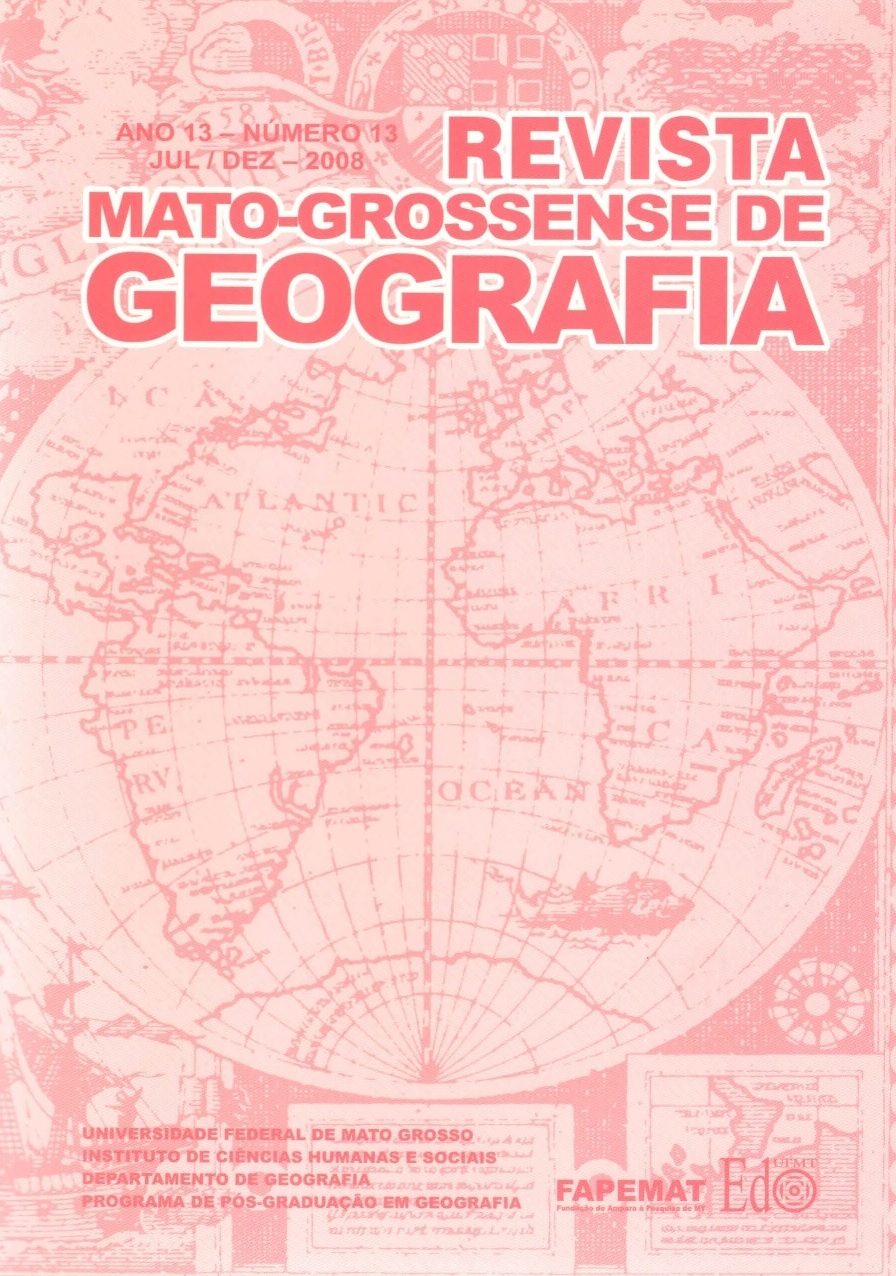 					Visualizar v. 13 n. 01 (2008): Revista Mato-Grossense de Geografia
				
