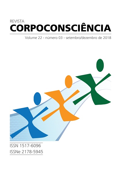 					Visualizar Revista Corpoconsciência, v. 22, nº3, set./dez., 2018
				