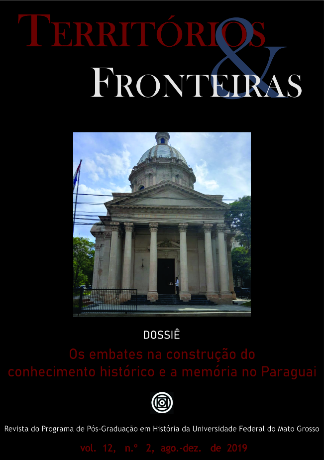 					Visualizar v. 12 n. 2 (2019): Dossiê Temático: "Os embates na construção do conhecimento histórico e a memória no Paraguai"
				